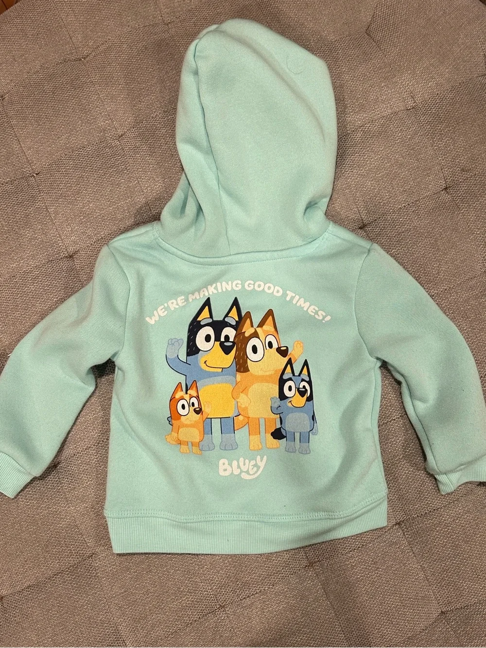 Bluey & Bingo Teal Hoodie and Jogger Set